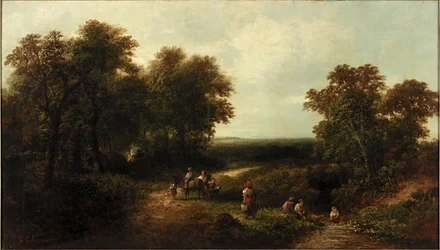 Landschaft mit Figuren